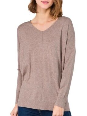 DREAMERS Knit Oversized Heather Tan Sweater M/L Nordstrom